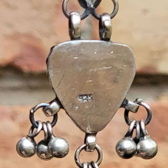 Sterling Red Handcrafted Glass Boho Artisan Drop Earrings - Picture 8 of 10